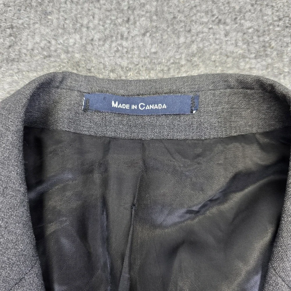 Ralph Lauren Polo University Club Blazer Jacket 100% Wool Gray‎ 42 S